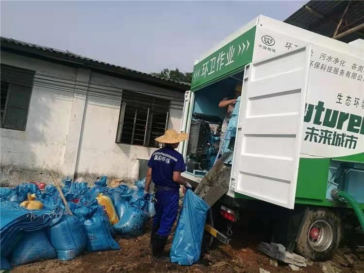 万载工业污泥压干处理